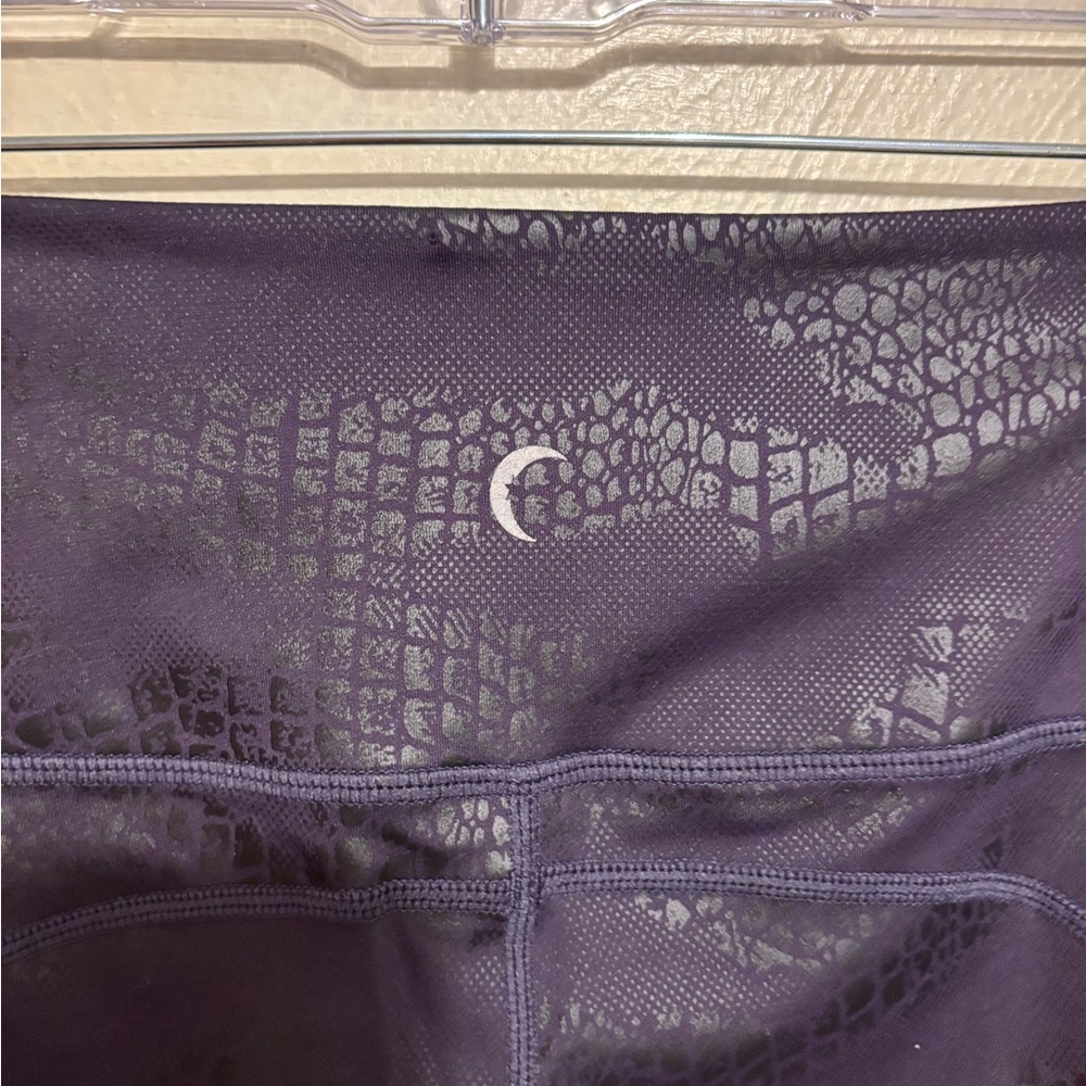 ZYIA Active Black Snakeskin Reptile Print High Rise Pocket Capri Leggings 14-16 - Picture 9 of 9
